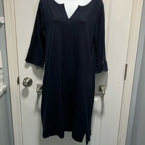 Hatley navy blue cotton pullover dress.size Large